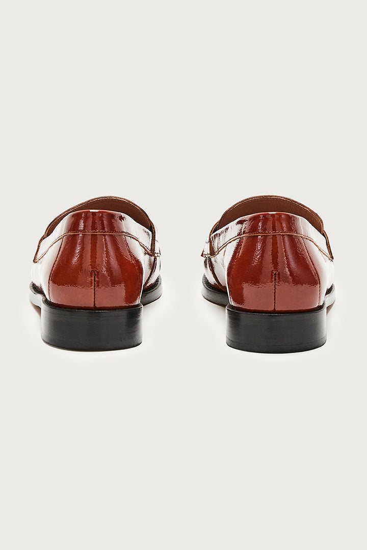 Mocassins Barnabé vernis chocolat