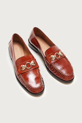 Mocassins Barnabé vernis chocolat