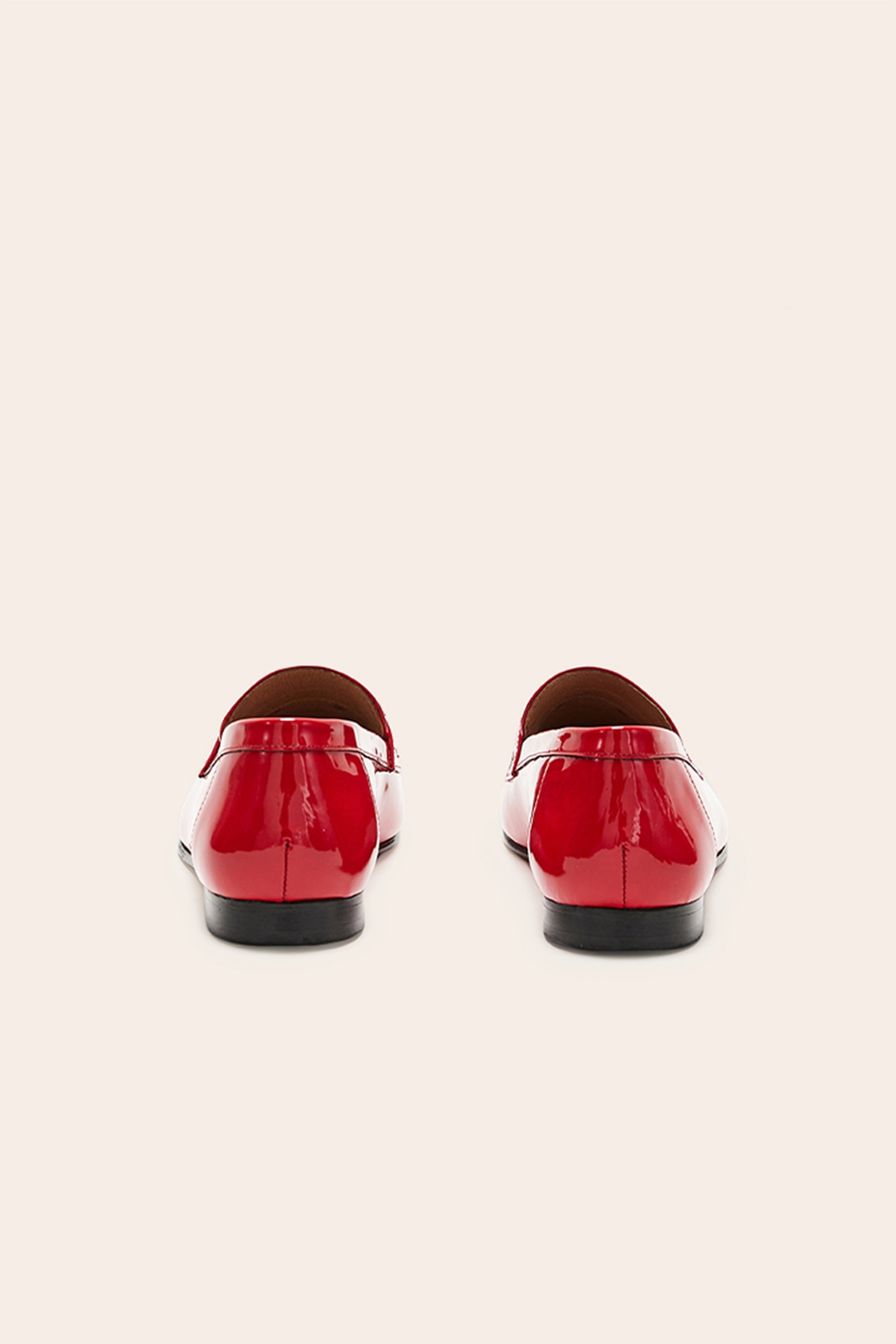 Mocassins Flavie vernis rouge