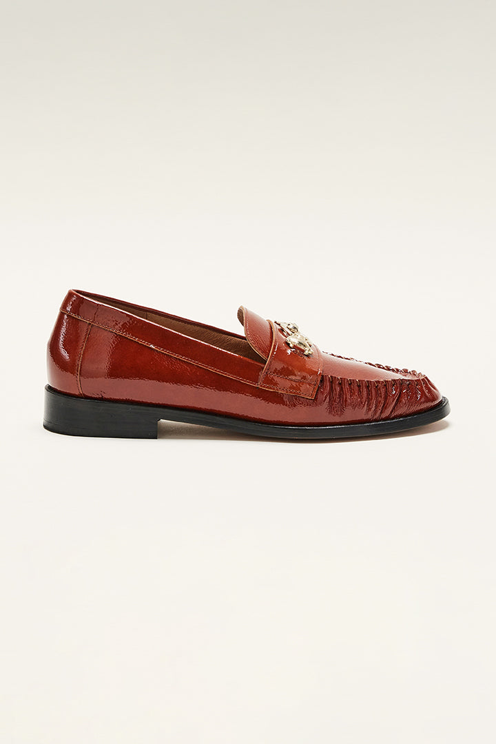 Mocassins Barnabé vernis chocolat