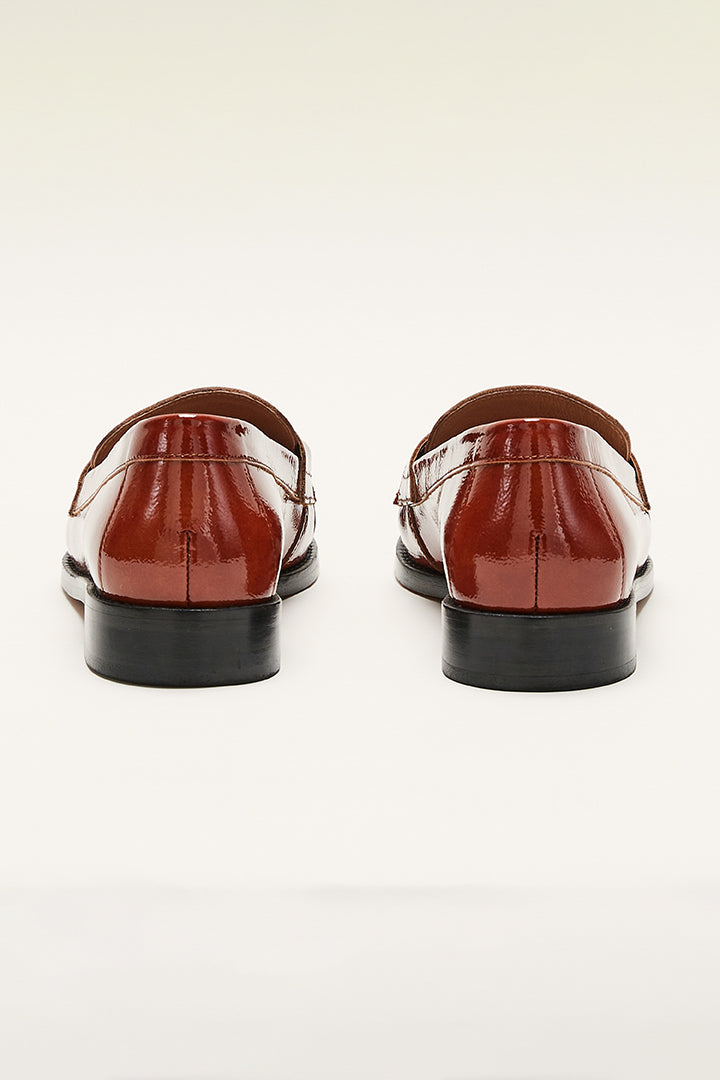 Mocassins Barnabé vernis chocolat