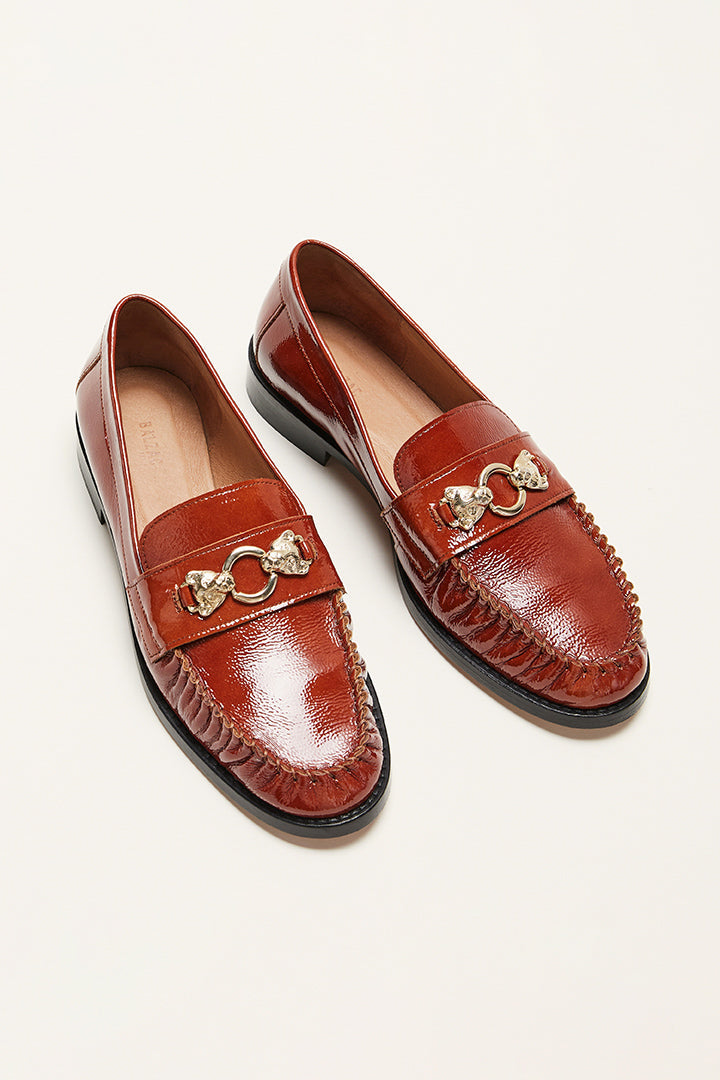 Mocassins Barnabé vernis chocolat