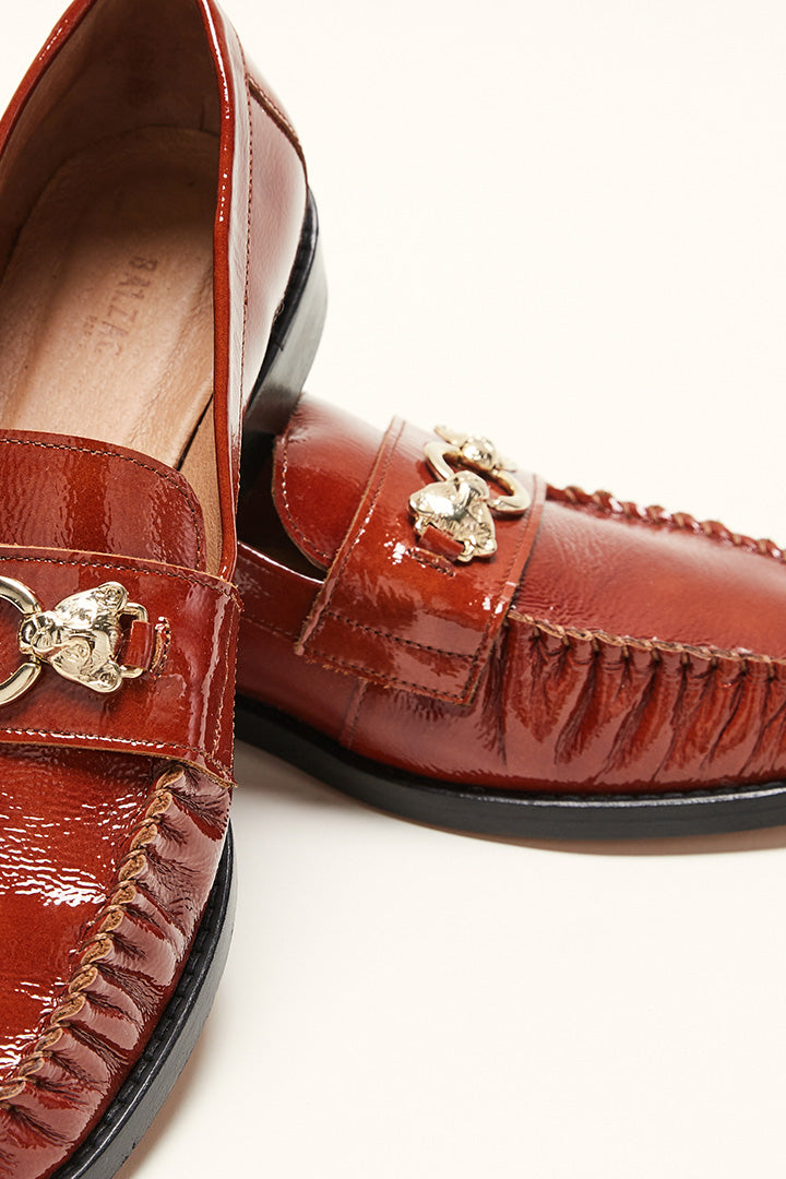 Mocassins Barnabé vernis chocolat