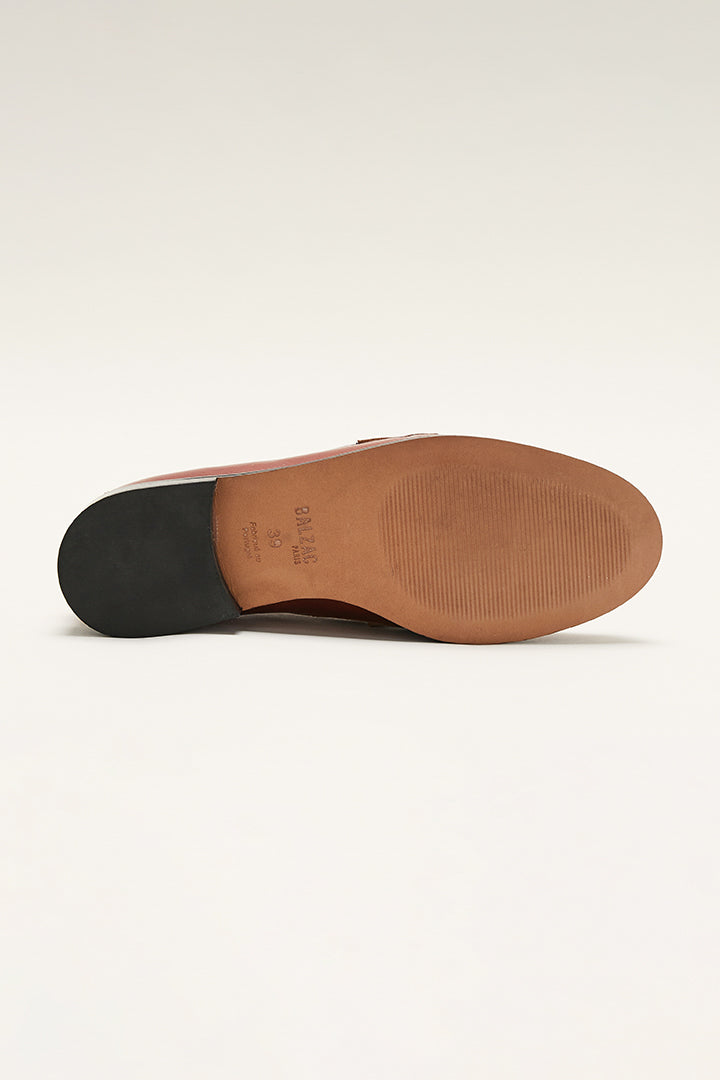 Mocassins Barnabé vernis chocolat