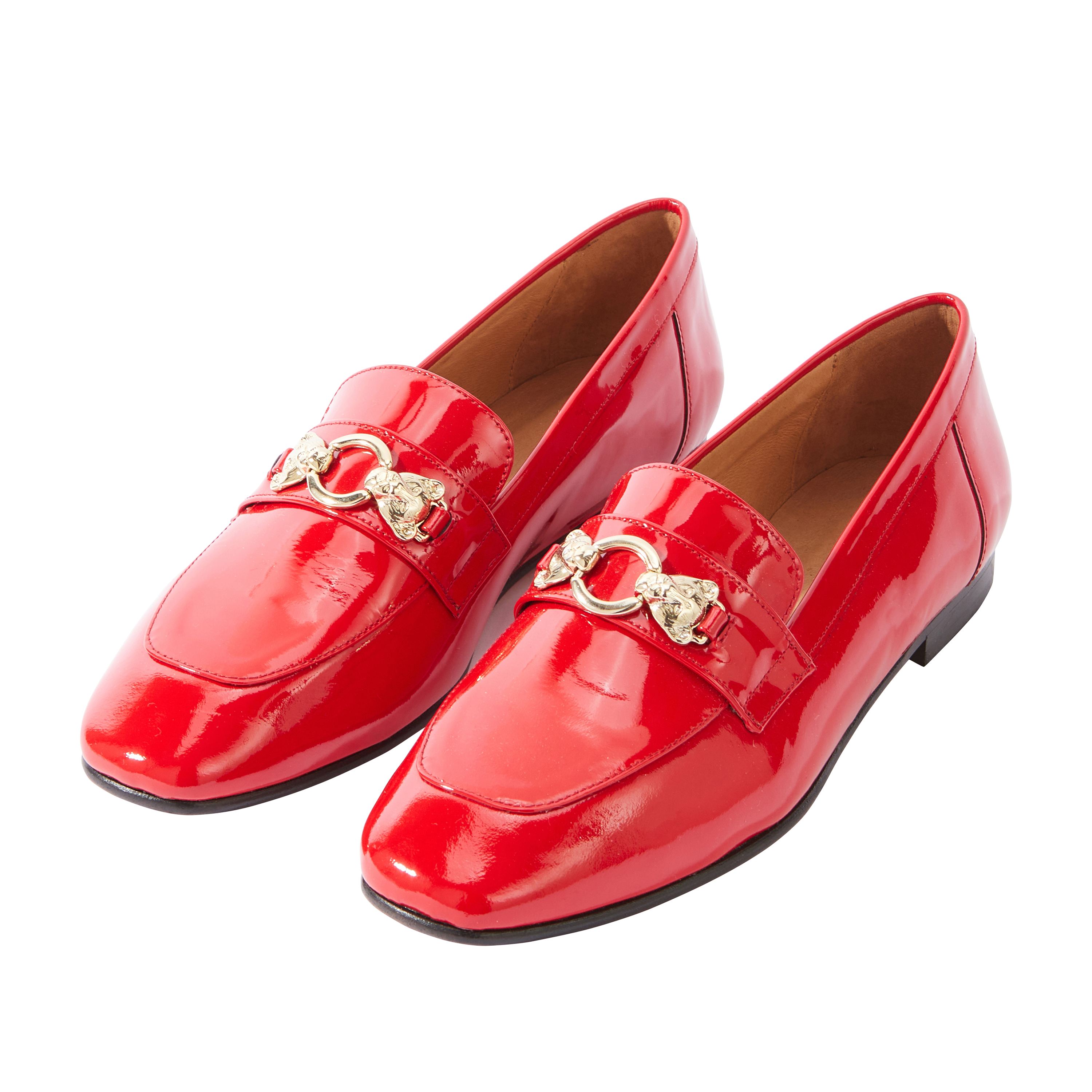 Mocassins Flavie vernis rouge