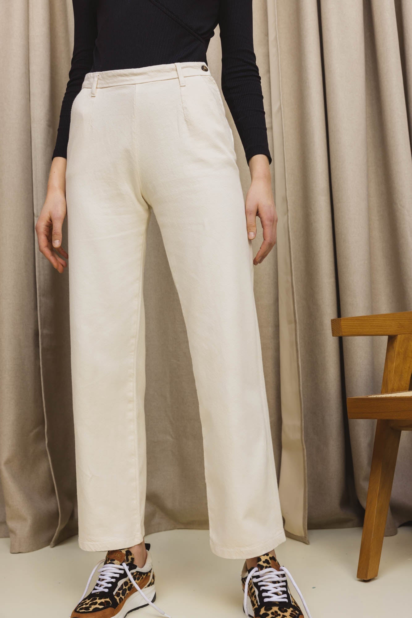 Pantalon Paolo crème brûlée