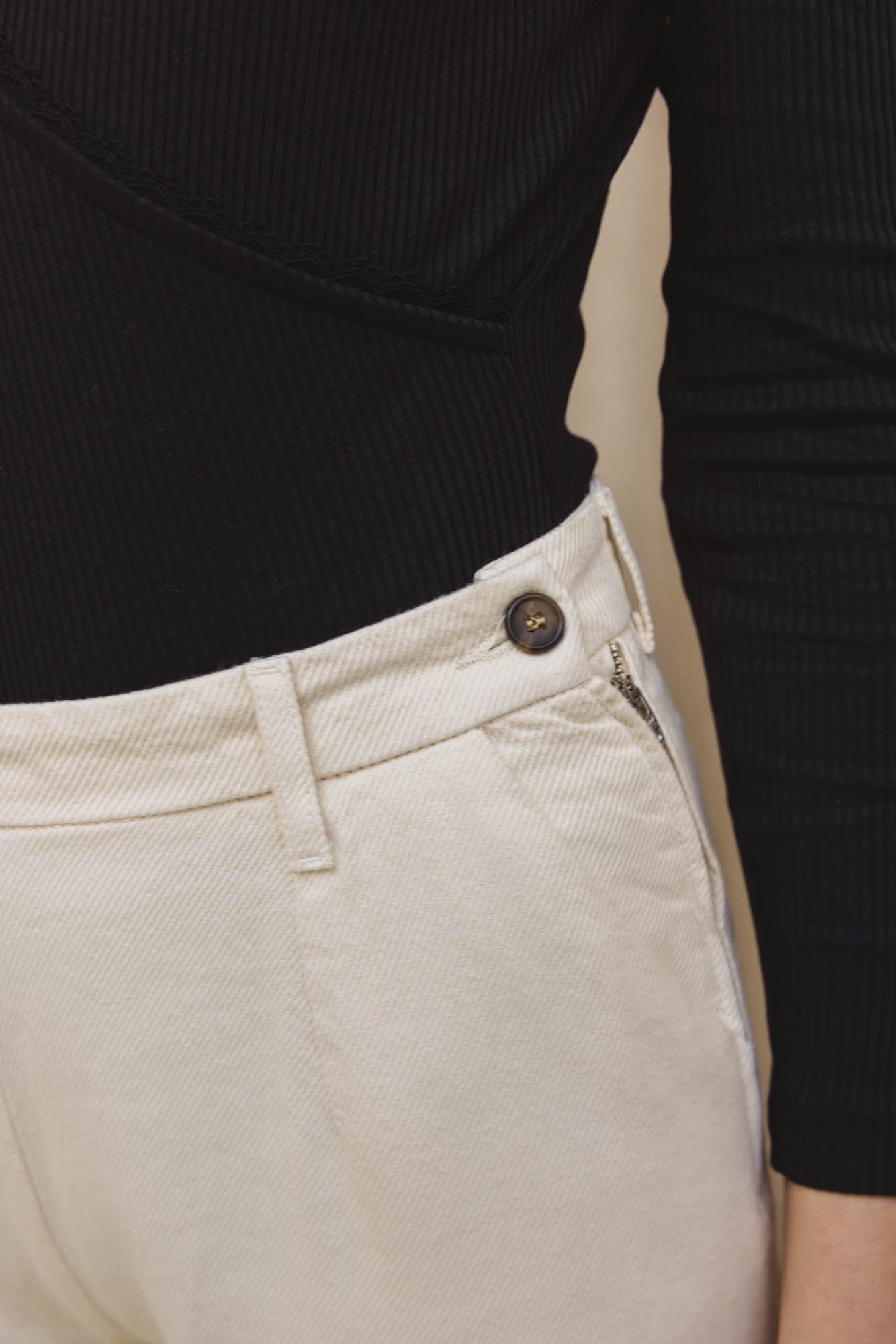 Pantalon Paolo crème brûlée