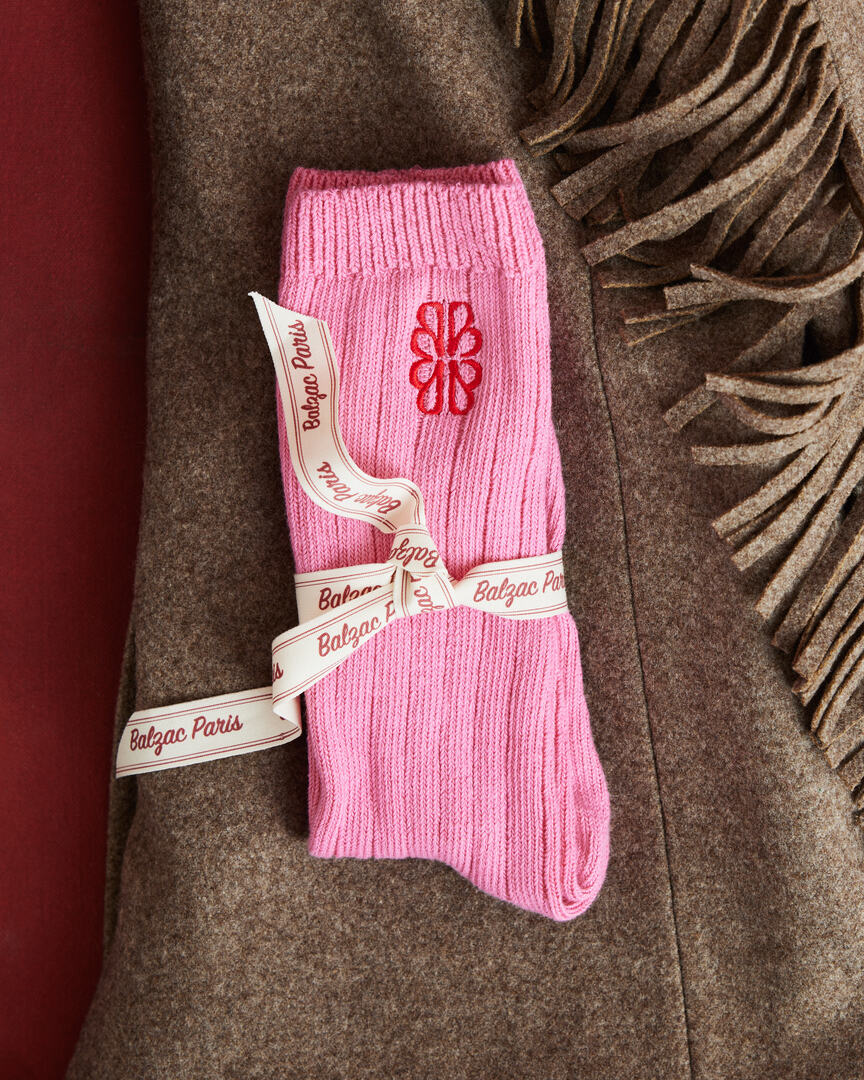 Chaussettes Felice rose