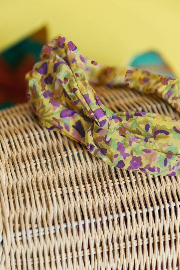 Bandeau Enigme imprimé fleuri