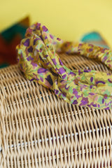 Bandeau Enigme imprimé fleuri