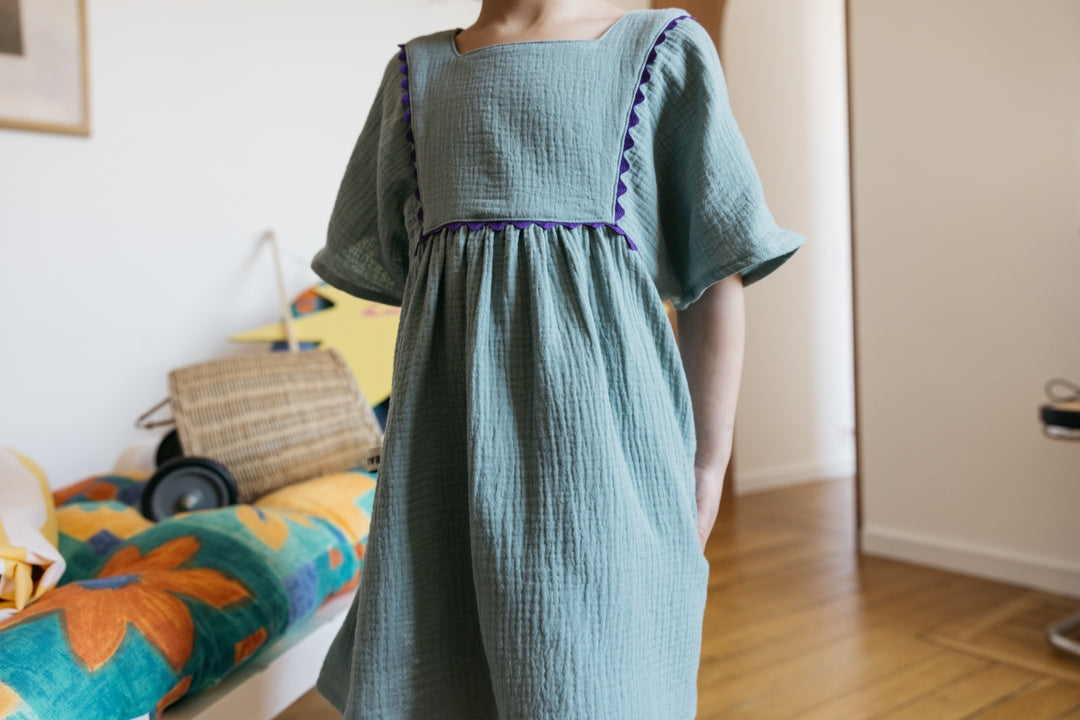 Robe Devinette vert d'eau