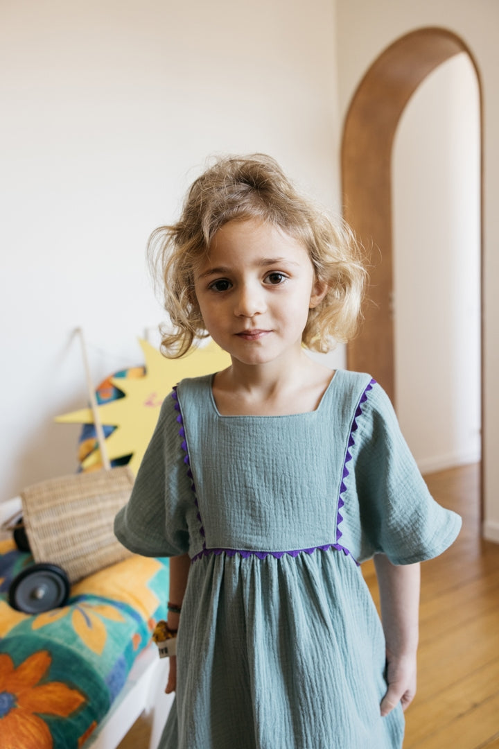 Robe Devinette vert d'eau