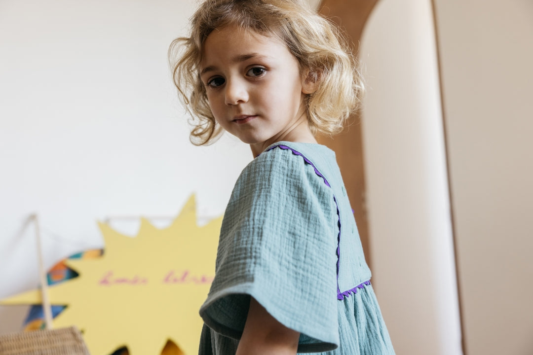 Robe Devinette vert d'eau