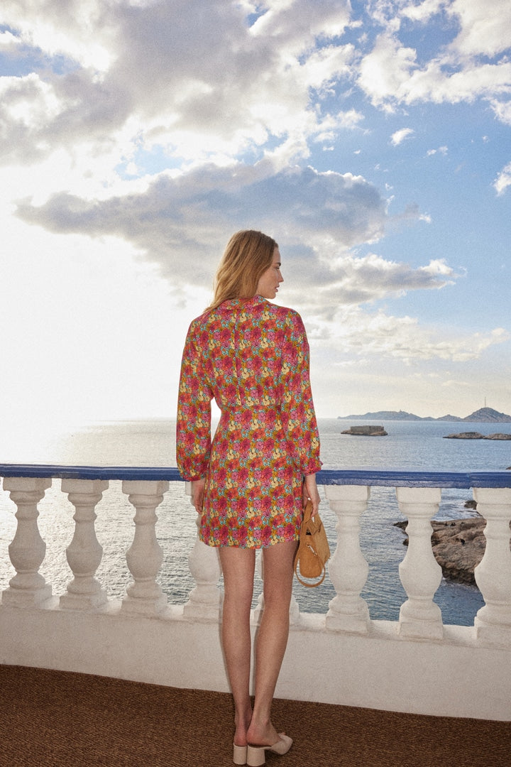 Robe Eclaircie imprimé cocktail de fleurs
