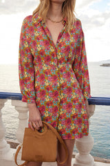 Robe Eclaircie imprimé cocktail de fleurs