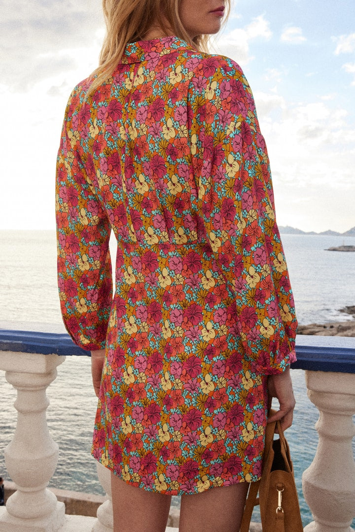 Robe Eclaircie imprimé cocktail de fleurs