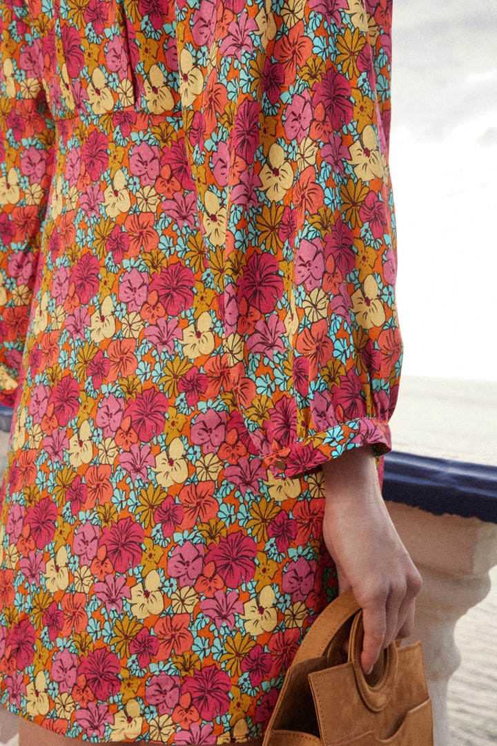 Robe Eclaircie imprimé cocktail de fleurs