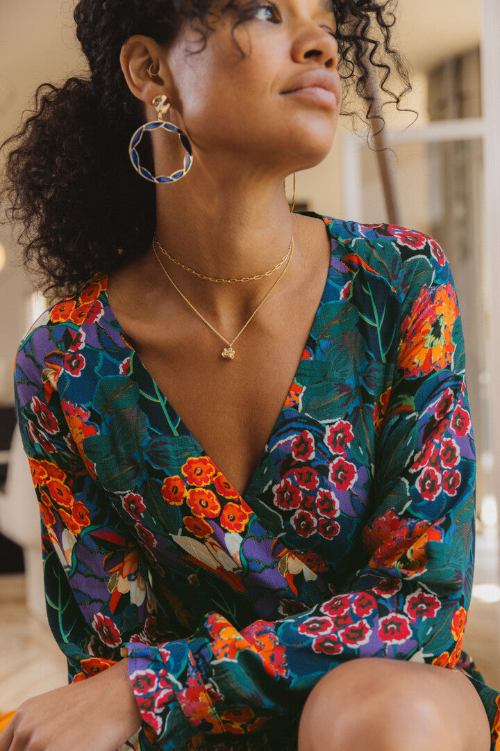 Robe Tempo imprimé bouquet de fleurs