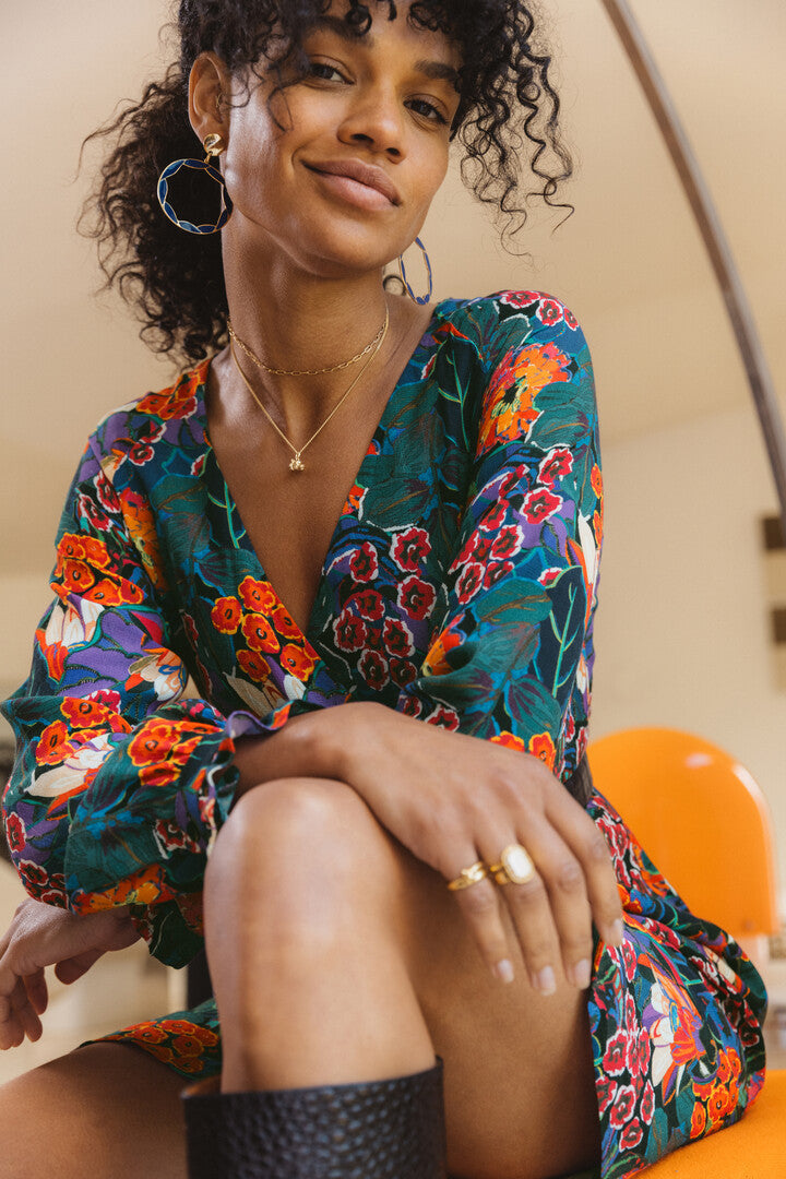 Robe Tempo imprimé bouquet de fleurs