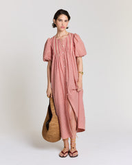 Robe Lavanda vichy jaune et rouge
