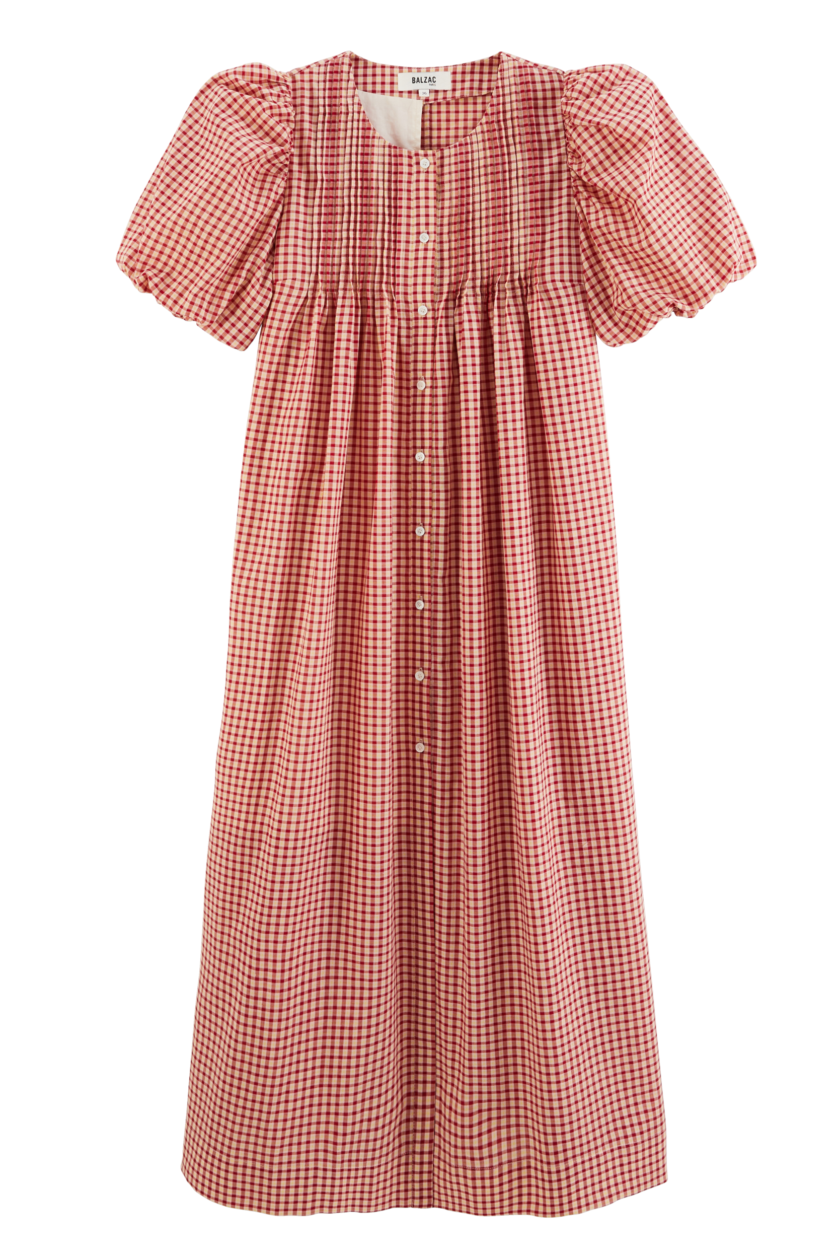 Robe Lavanda vichy jaune et rouge