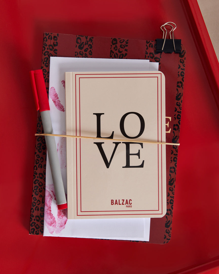 Carnet A6 ecru Love