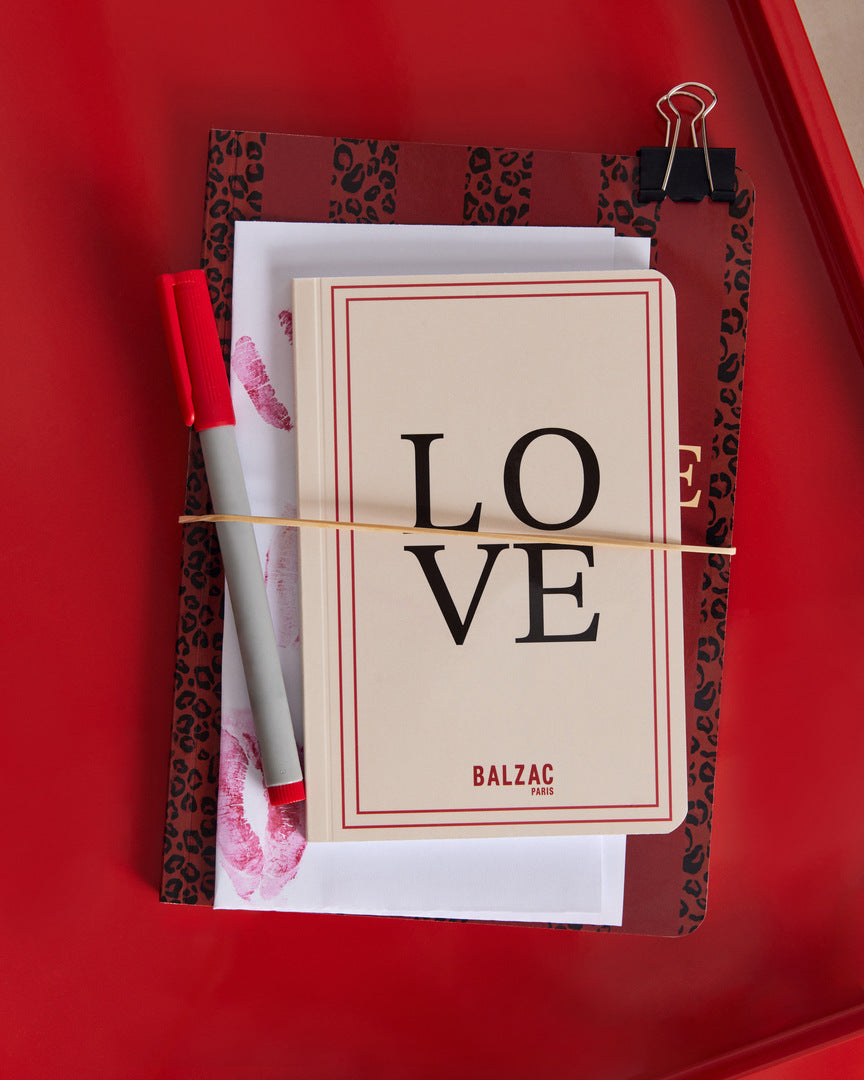 Carnet A6 ecru Love