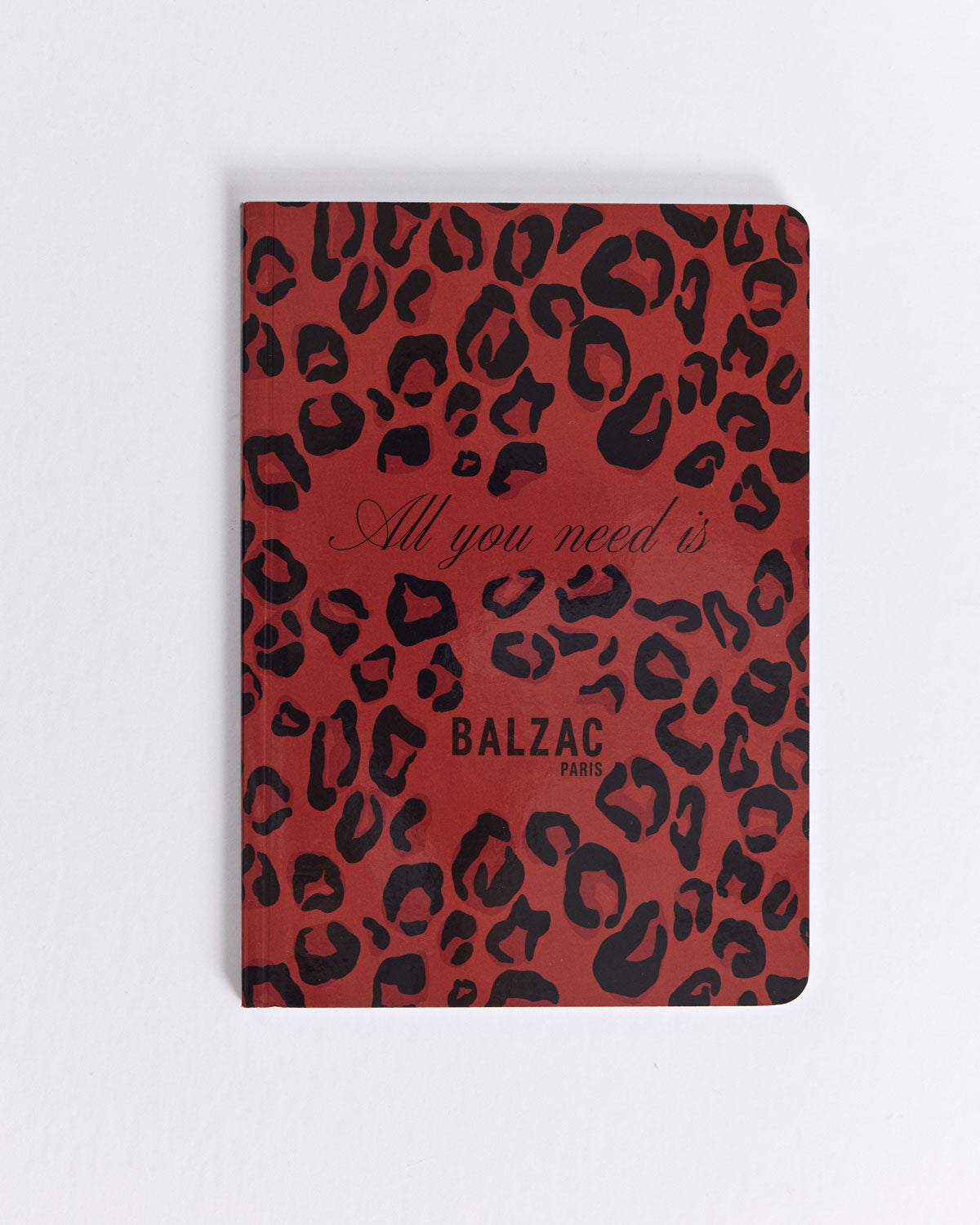Carnet A5 léopard rouge All you need is
