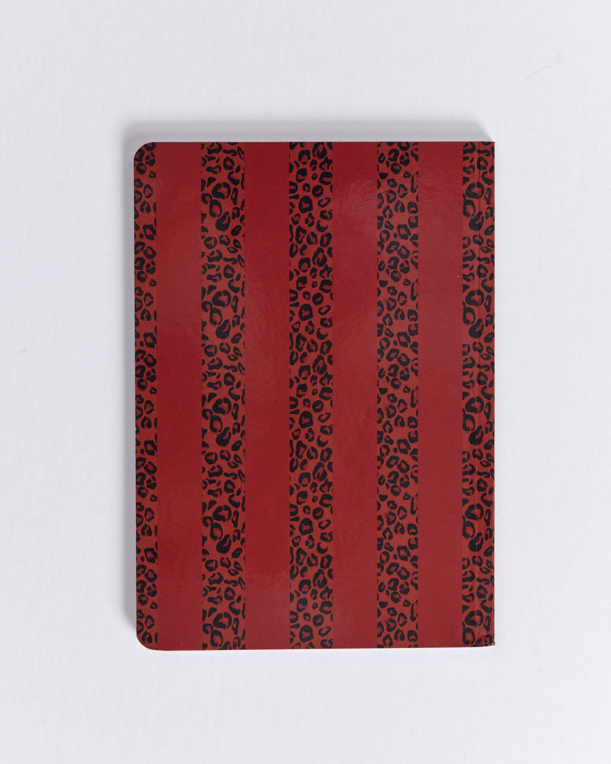 Carnet A5 rayures rouges et léopard Love