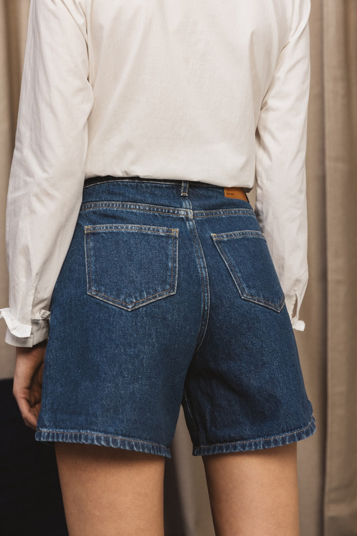 Short Maylone bleu midi
