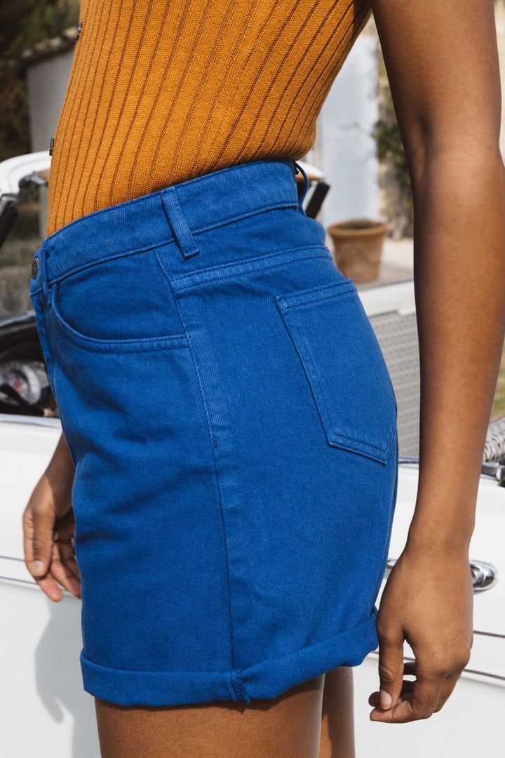 Short Maylone bleu de travail