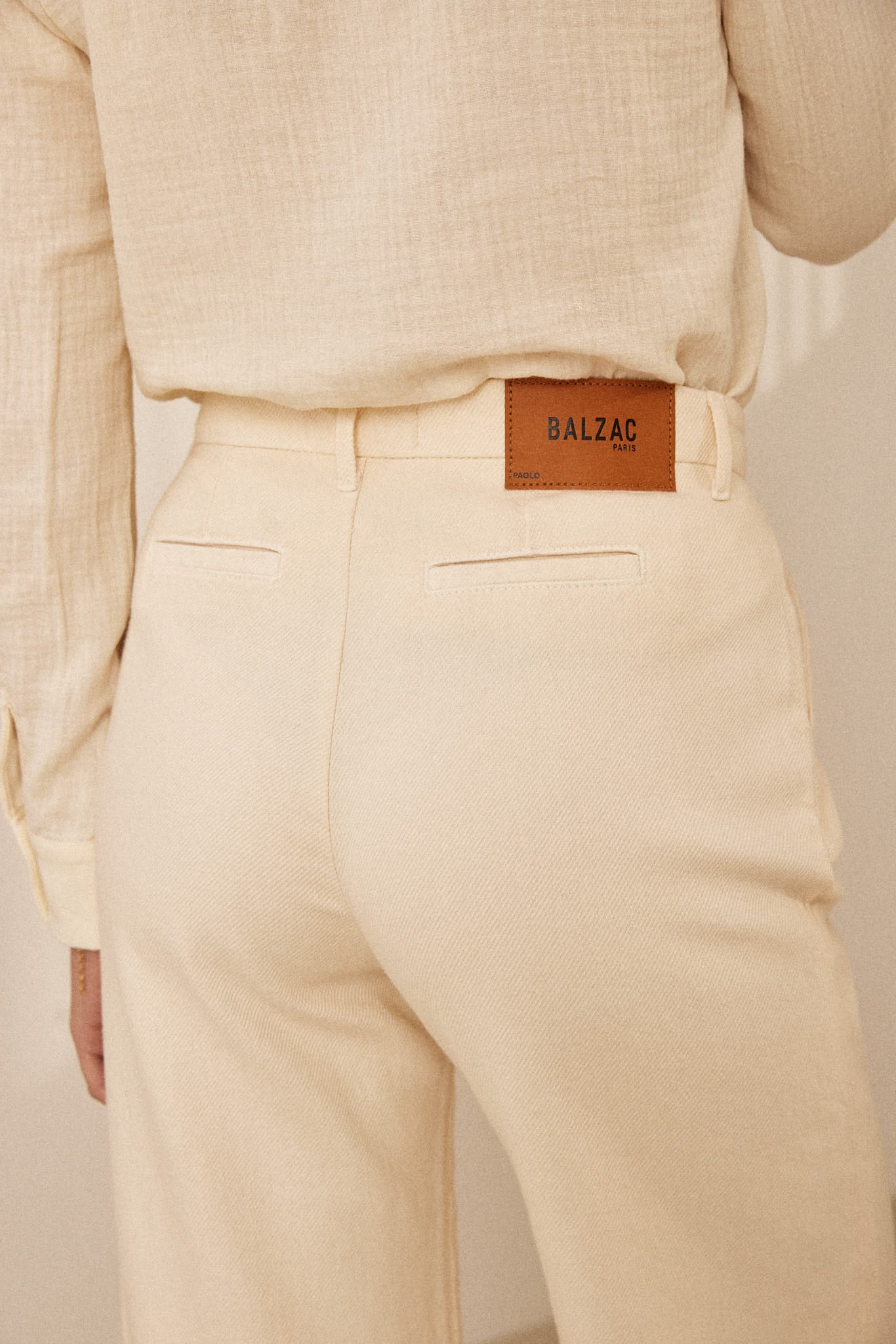 Pantalon Paolo crème brûlée