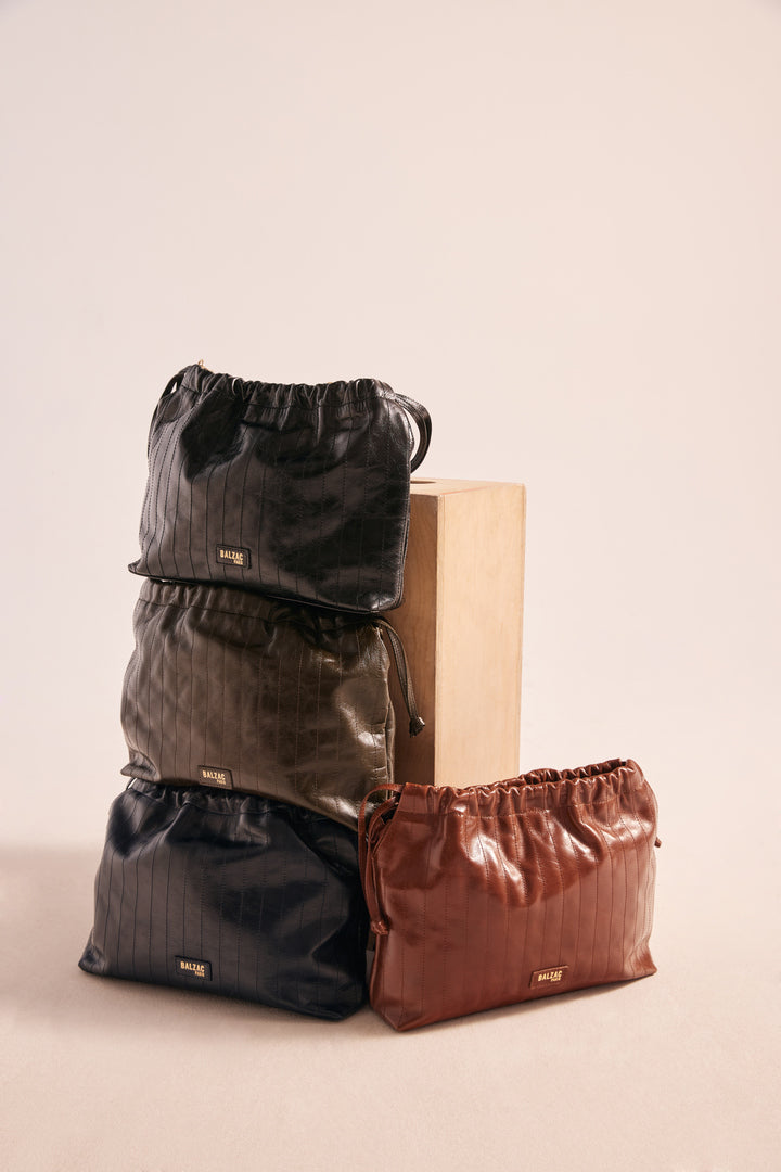 Sac Amaïa froissé noir