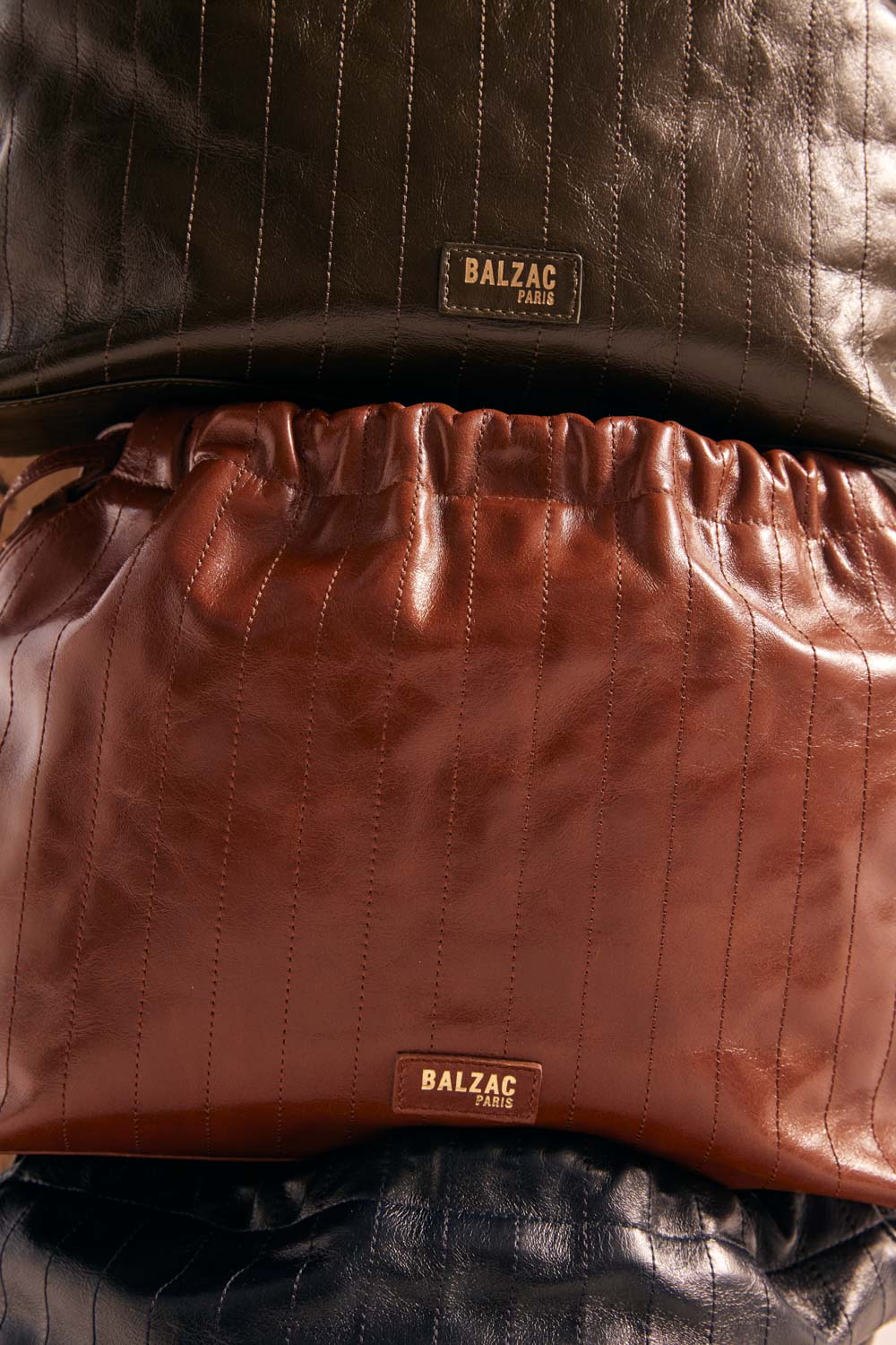Sac Amaïa froissé noir
