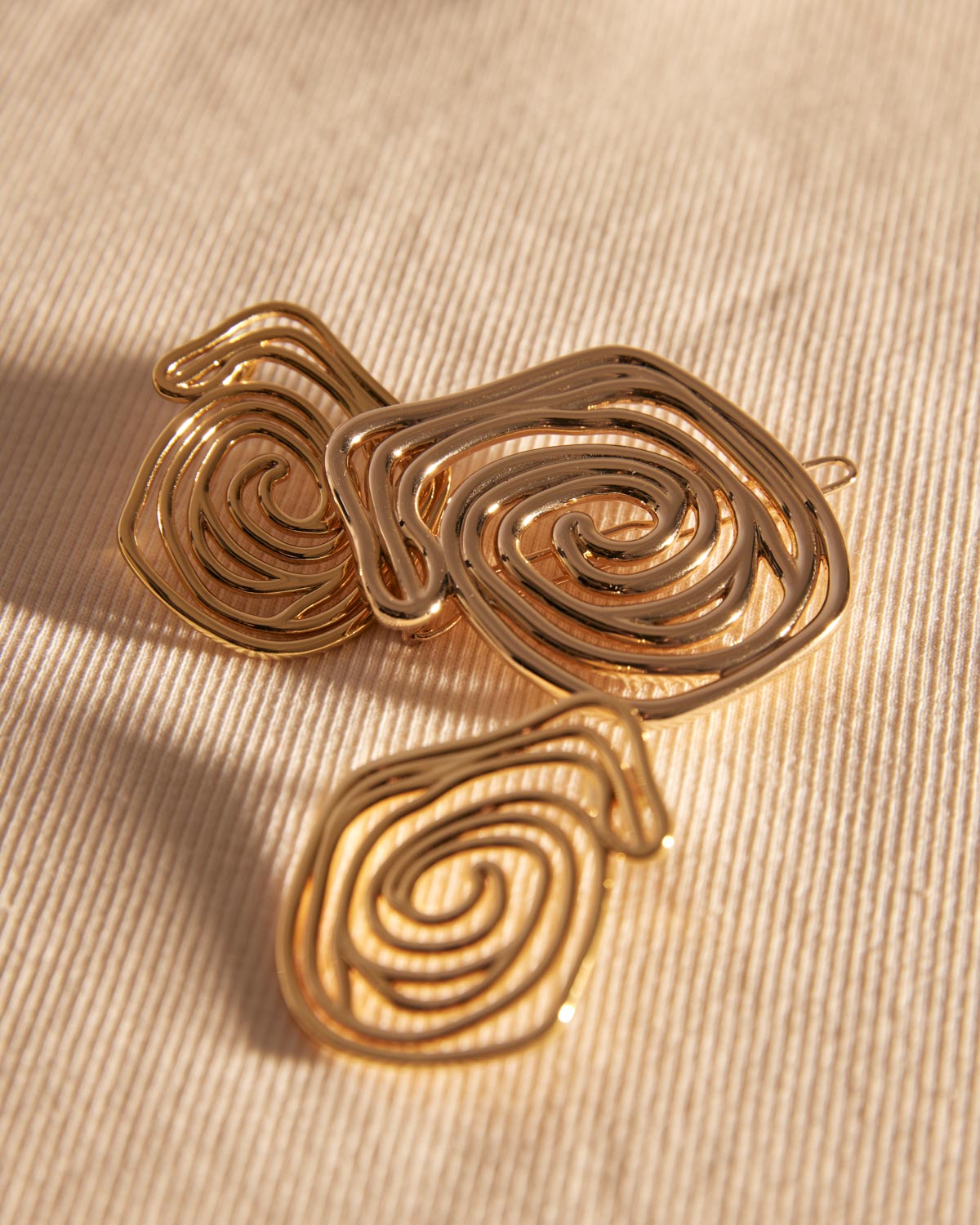 Barrette Aitana doré