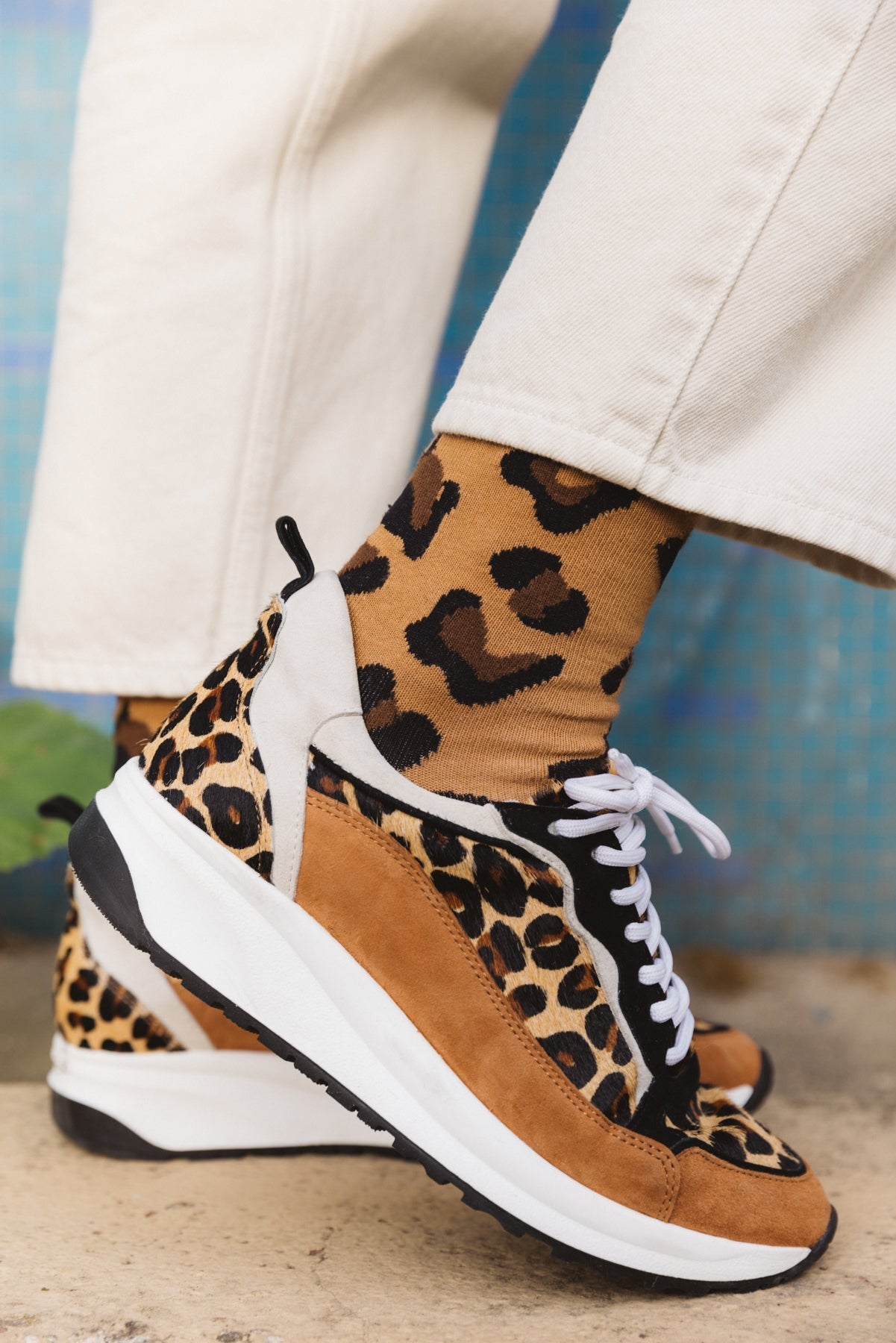 Chaussettes Léo vert