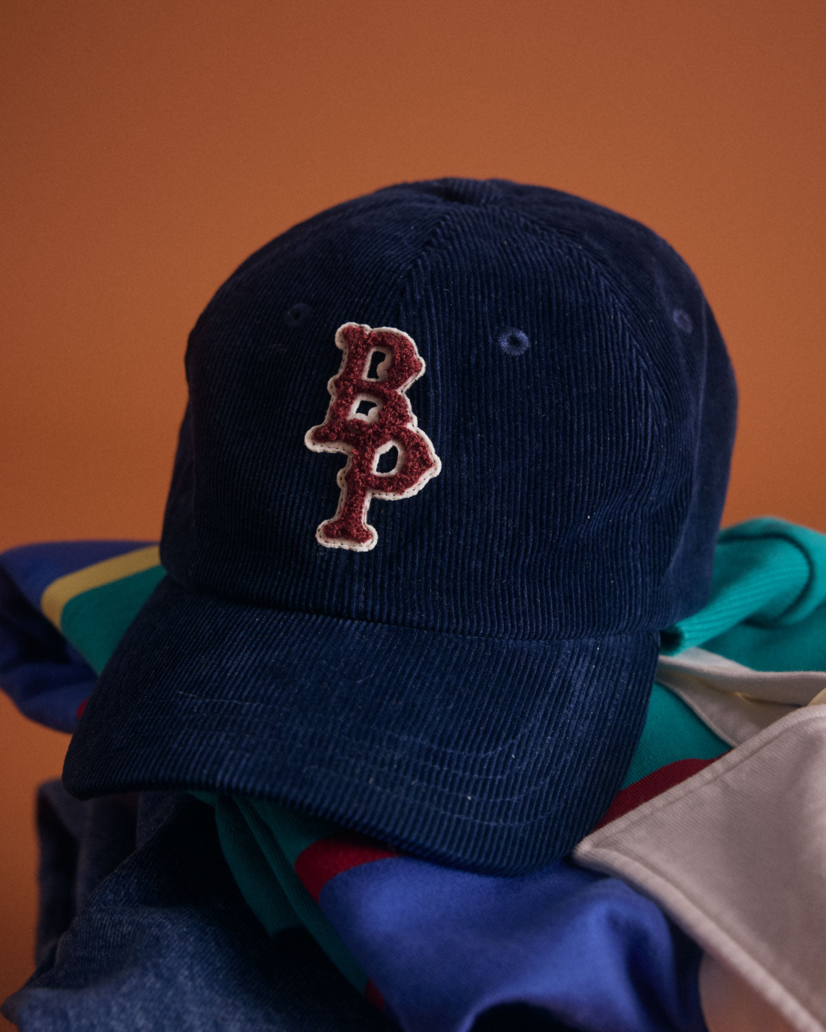 Casquette Berger velours bleu marine