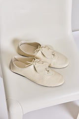 Derbies Achille languette cœur écru