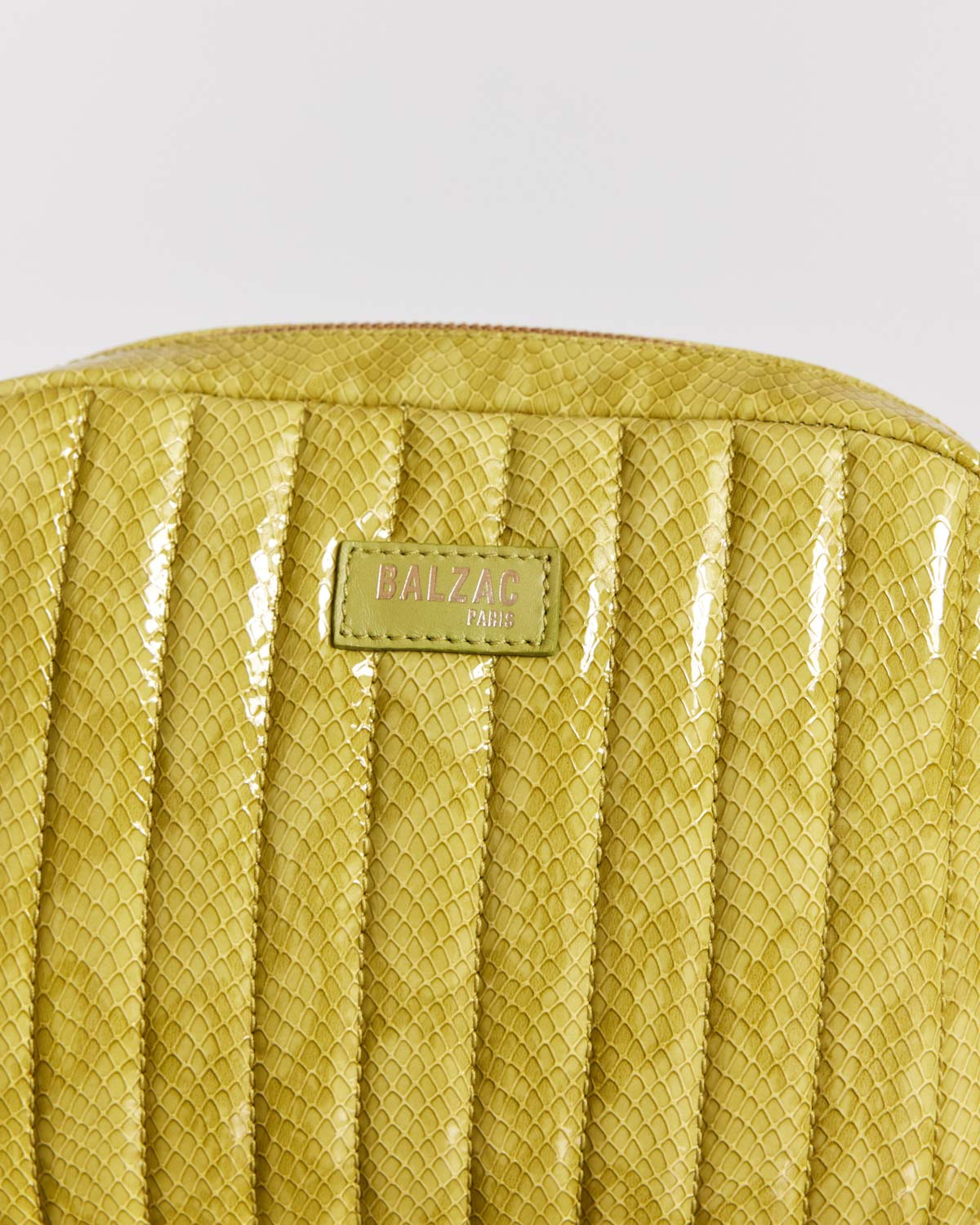 Sac César vernis embossé anis