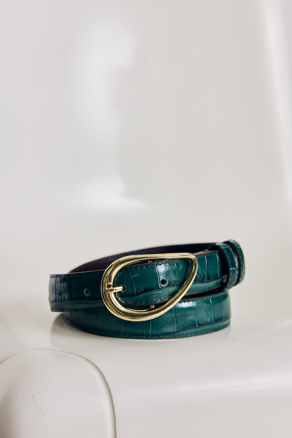 Ceinture Basma embossé emeraude