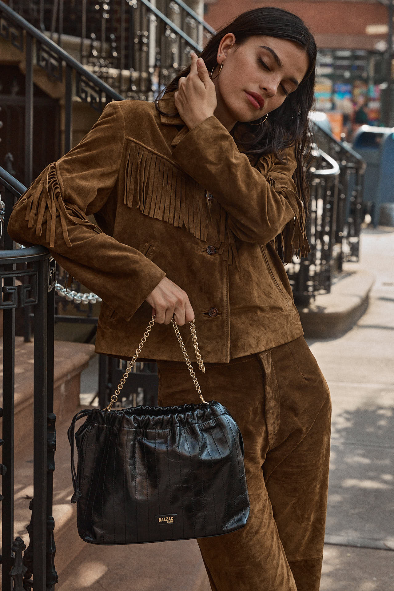 Sac Amaïa froissé noir