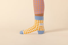 Chaussettes Fricadelle carreaux jaune