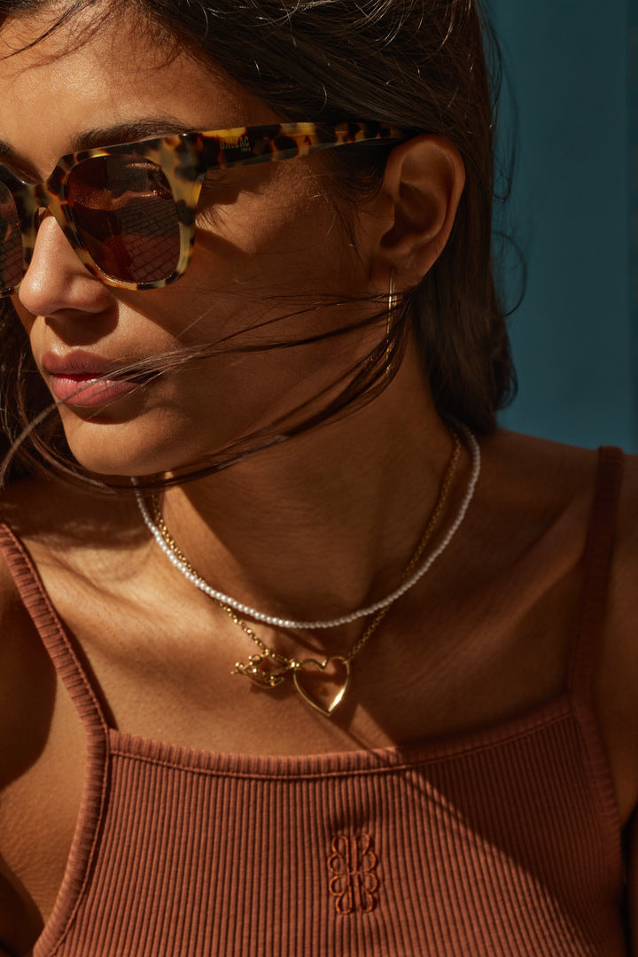 Collier Marina coeur doré