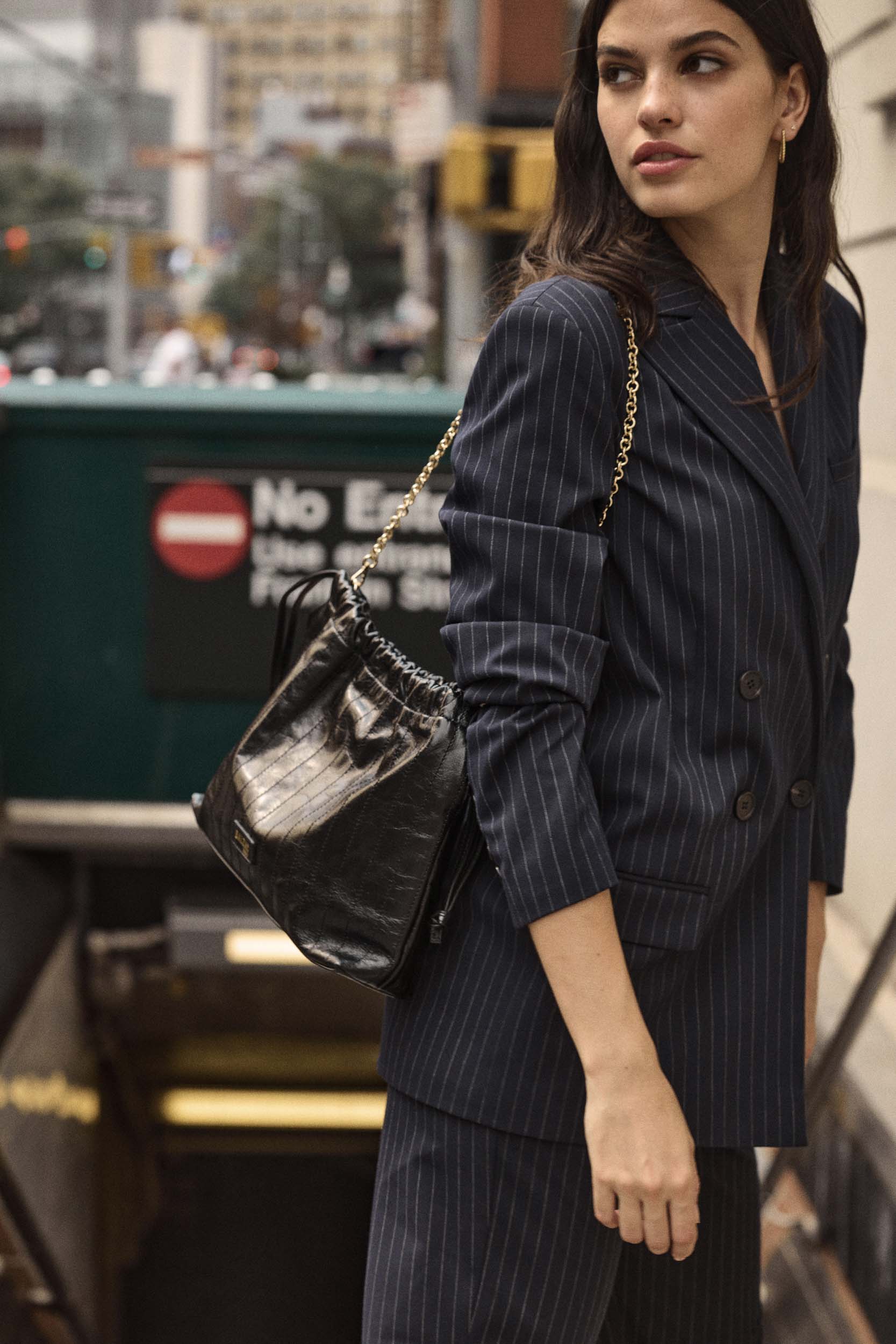Sac Amaïa froissé noir