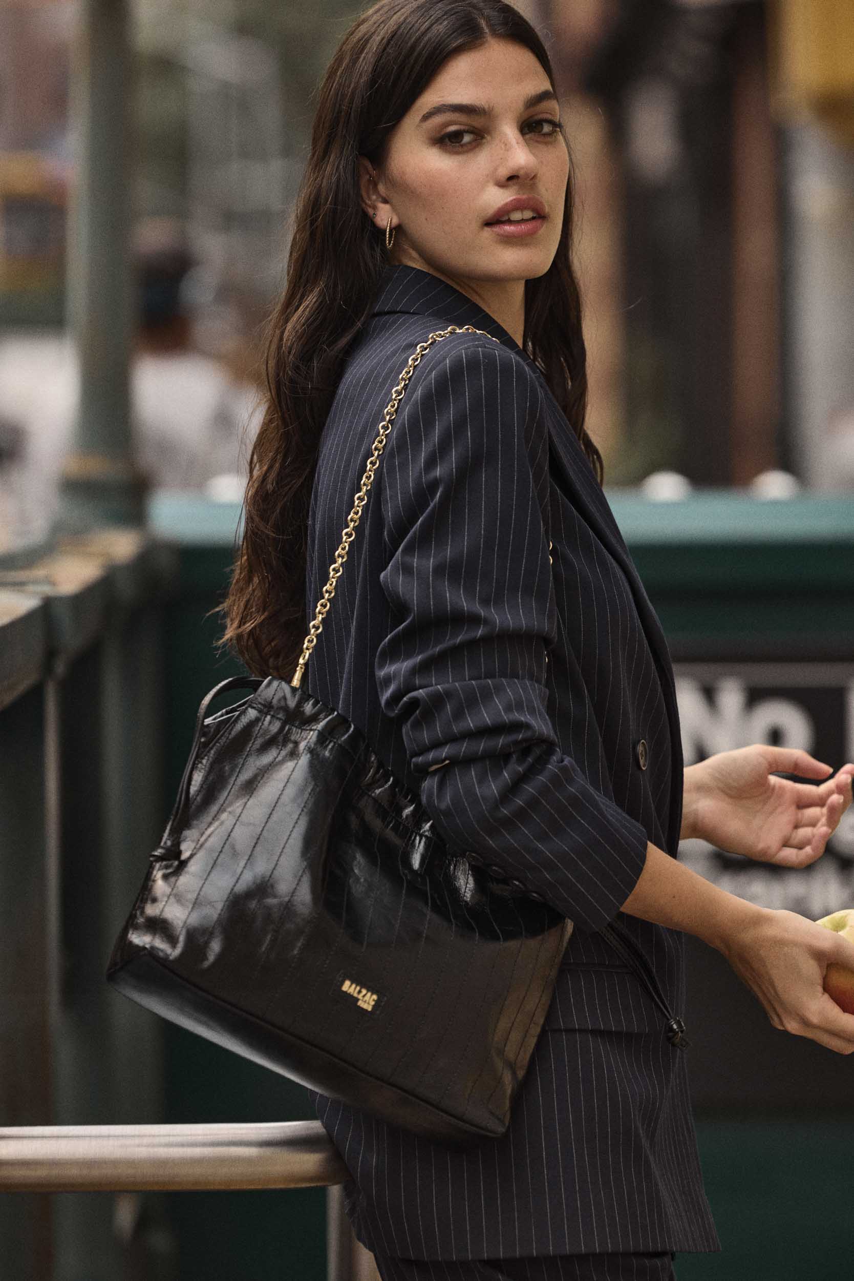 Sac Amaïa froissé noir