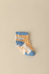 Chaussettes Fricadelle carreaux jaune
