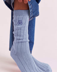 Chaussettes Félice bleu ciel