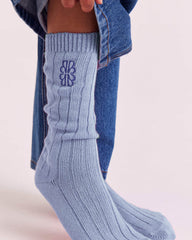 Chaussettes Félice bleu ciel