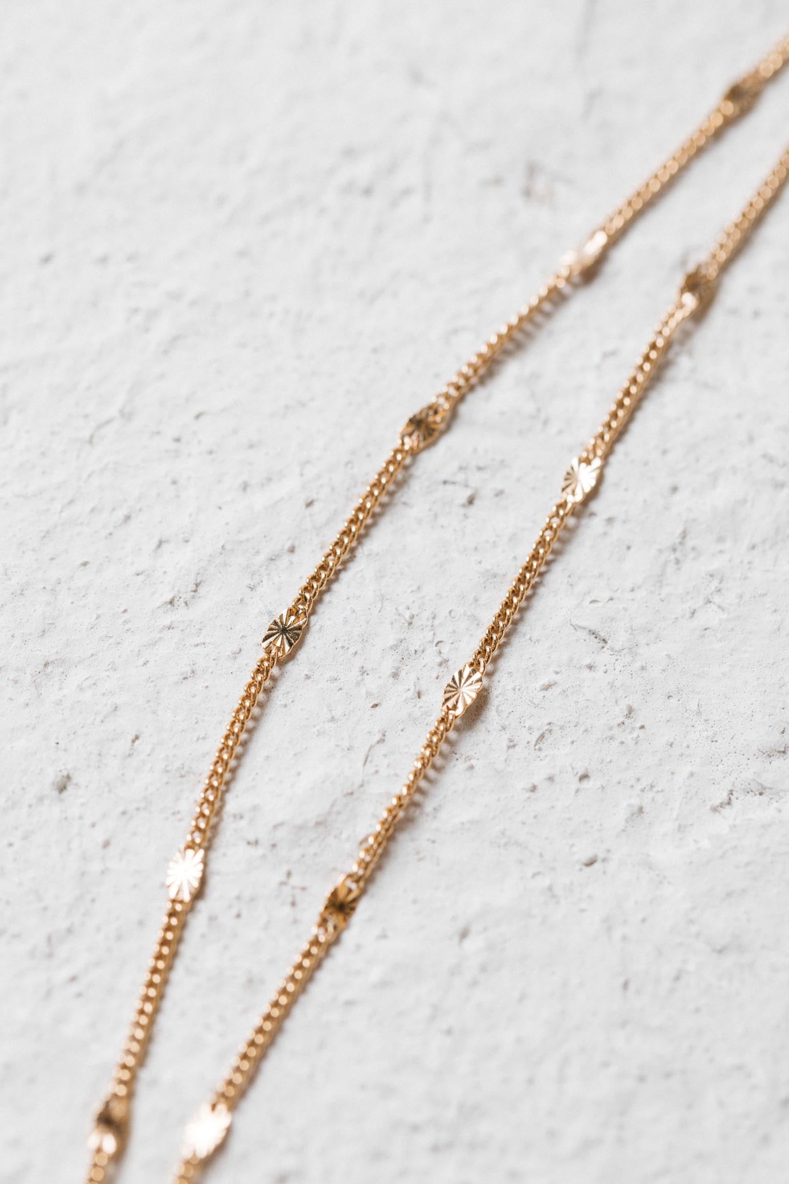 Chaine Bromélia doré