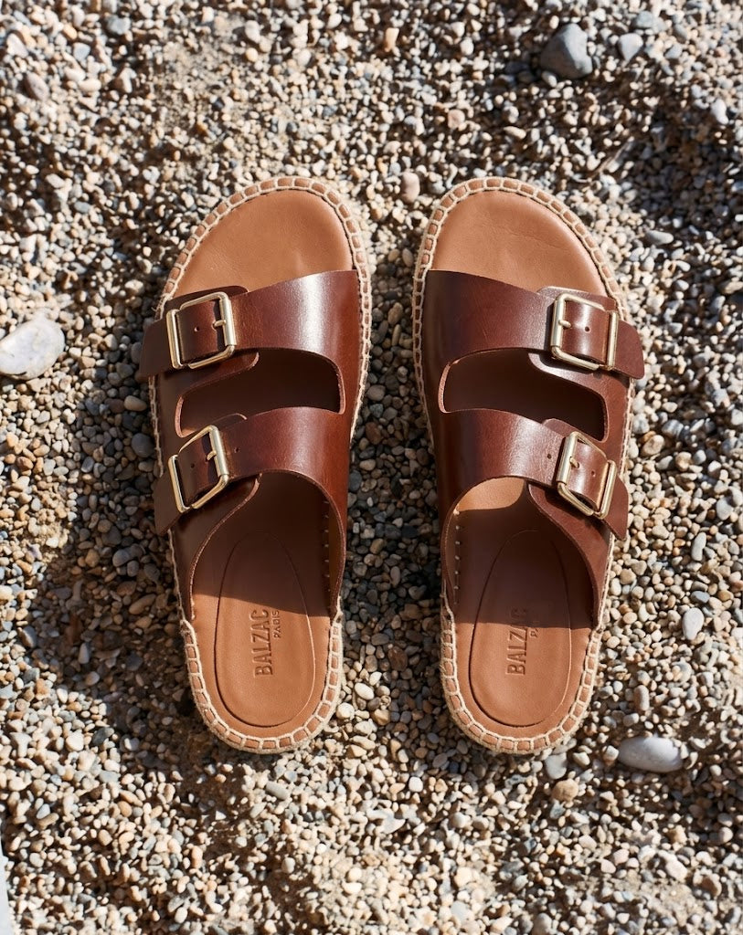 Sandales Tournesol cognac